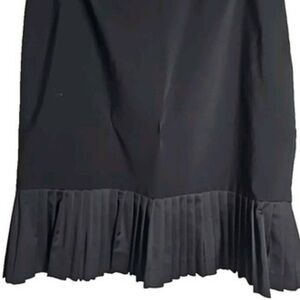 ALFANI Black Lined Side Zip Flirty Ruffle Hem Skirt Business Womens SZ 2 EUC